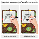 Maxbell Magnetic Storage Pocket with Message Board for Fridge Whiteboard Home School brown