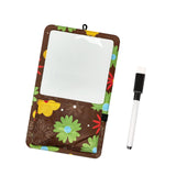 Maxbell Magnetic Storage Pocket with Message Board for Fridge Whiteboard Home School brown