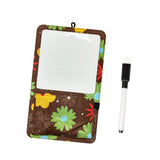 Maxbell Magnetic Storage Pocket with Message Board for Fridge Whiteboard Home School brown