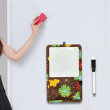 Maxbell Magnetic Storage Pocket with Message Board for Fridge Whiteboard Home School brown