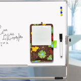 Maxbell Magnetic Storage Pocket with Message Board for Fridge Whiteboard Home School brown