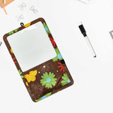 Maxbell Magnetic Storage Pocket with Message Board for Fridge Whiteboard Home School brown