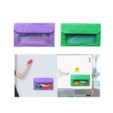 Maxbell Magnetic Storage Pocket Multipurpose Durable Polyester Classroom Storage Bag Purple