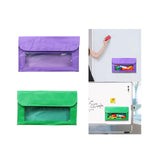 Maxbell Magnetic Storage Pocket Multipurpose Durable Polyester Classroom Storage Bag Purple