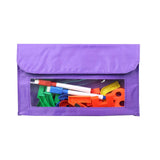 Maxbell Magnetic Storage Pocket Multipurpose Durable Polyester Classroom Storage Bag Purple