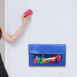 Maxbell Magnetic Storage Pocket Multifunctional Durable Marker Pen Holder for Fridge Blue