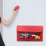 Maxbell Magnetic Storage Pocket Multifunctional Durable Marker Pen Holder for Fridge Red
