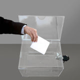 Maxbell Acrylic Donation Box Clear Donation Box for Business Voting Community Events
