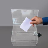 Maxbell Acrylic Donation Box Clear Donation Box for Business Voting Community Events