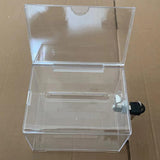 Maxbell Acrylic Donation Box Clear Donation Box for Business Voting Community Events