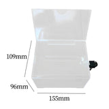 Maxbell Acrylic Donation Box Clear Donation Box for Business Voting Community Events