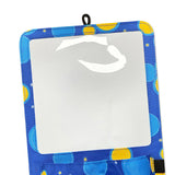 Maxbell Magnetic Dry Erase Whiteboard Small Announcement Magnet Fridge Message Board Blue