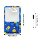 Maxbell Magnetic Dry Erase Whiteboard Small Announcement Magnet Fridge Message Board Blue