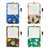 Maxbell Magnetic Dry Erase Whiteboard Small Announcement Magnet Fridge Message Board Blue