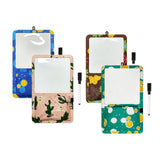 Maxbell Magnetic Dry Erase Whiteboard Small Announcement Magnet Fridge Message Board Blue