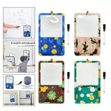 Maxbell Magnetic Dry Erase Whiteboard Small Announcement Magnet Fridge Message Board Blue