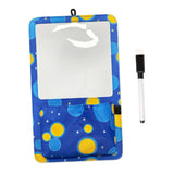 Maxbell Magnetic Dry Erase Whiteboard Small Announcement Magnet Fridge Message Board Blue