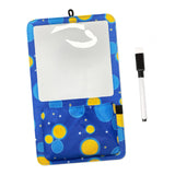 Maxbell Magnetic Dry Erase Whiteboard Small Announcement Magnet Fridge Message Board Blue