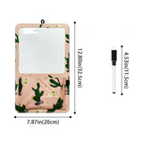 Maxbell Magnetic Dry Erase Whiteboard Small Announcement Magnet Fridge Message Board Pink