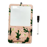 Maxbell Magnetic Dry Erase Whiteboard Small Announcement Magnet Fridge Message Board Pink