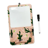 Maxbell Magnetic Dry Erase Whiteboard Small Announcement Magnet Fridge Message Board Pink