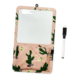 Maxbell Magnetic Dry Erase Whiteboard Small Announcement Magnet Fridge Message Board Pink