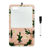 Maxbell Magnetic Dry Erase Whiteboard Small Announcement Magnet Fridge Message Board Pink