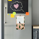 Maxbell Magnetic Dry Erase Whiteboard Small Announcement Magnet Fridge Message Board Pink