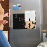 Maxbell Magnetic Dry Erase Whiteboard Small Announcement Magnet Fridge Message Board Pink