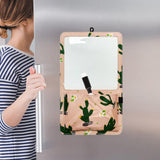 Maxbell Magnetic Dry Erase Whiteboard Small Announcement Magnet Fridge Message Board Pink