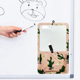 Maxbell Magnetic Dry Erase Whiteboard Small Announcement Magnet Fridge Message Board Pink