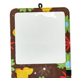 Maxbell Magnetic Dry Erase Whiteboard Small Announcement Magnet Fridge Message Board Brown