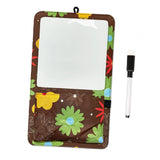 Maxbell Magnetic Dry Erase Whiteboard Small Announcement Magnet Fridge Message Board Brown