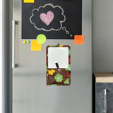 Maxbell Magnetic Dry Erase Whiteboard Small Announcement Magnet Fridge Message Board Brown
