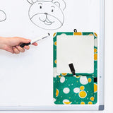 Maxbell Magnetic Dry Erase Whiteboard Small Announcement Magnet Fridge Message Board Brown