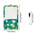 Maxbell Magnetic Dry Erase Whiteboard Small Announcement Magnet Fridge Message Board Green