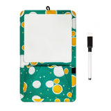 Maxbell Magnetic Dry Erase Whiteboard Small Announcement Magnet Fridge Message Board Green