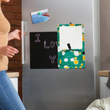 Maxbell Magnetic Dry Erase Whiteboard Small Announcement Magnet Fridge Message Board Green
