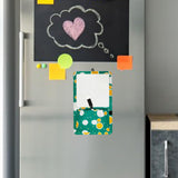 Maxbell Magnetic Dry Erase Whiteboard Small Announcement Magnet Fridge Message Board Green