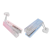 Maxbell Mini Stapler Staples Cute Office Supplies for Family Binding Supplies Office Pink