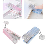 Maxbell Mini Stapler Staples Cute Office Supplies for Family Binding Supplies Office Pink
