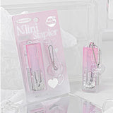Maxbell Mini Stapler Staples Cute Office Supplies for Family Binding Supplies Office Pink