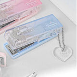 Maxbell Mini Stapler Staples Cute Office Supplies for Family Binding Supplies Office Blue