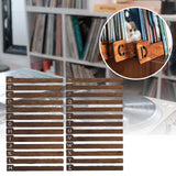 Maxbell 26 Pieces Vinyl Record Dividers for CD Book Shelf Library Record Exhibitions