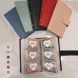 Maxbell 96 Envelope Savings Challenge Binder Leather Money Saving Binder Budget Book