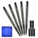 Maxbell 5Pcs Marker Pens Luminous Pen Festival Party Favors Notes Invisible Ink Pens