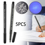 Maxbell 5Pcs Marker Pens Luminous Pen Festival Party Favors Notes Invisible Ink Pens