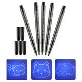 Maxbell 5Pcs Marker Pens Luminous Pen Festival Party Favors Notes Invisible Ink Pens