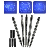 Maxbell 5Pcs Marker Pens Luminous Pen Festival Party Favors Notes Invisible Ink Pens