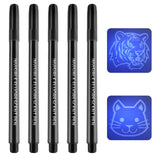 Maxbell 5Pcs Marker Pens Luminous Pen Festival Party Favors Notes Invisible Ink Pens